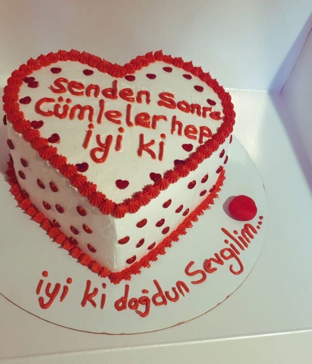 Kalpli Doğum Günü Pastası (10 kişilik)