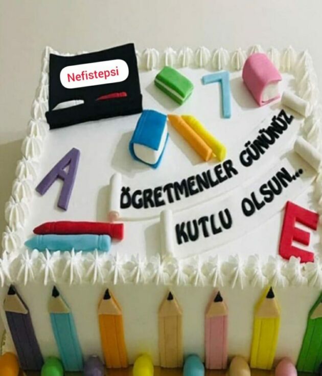 Öğretmenler Günü Pastası (15 kişilik)